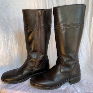 LL Bean Dark Brown Riding Boots - Slim Calf
